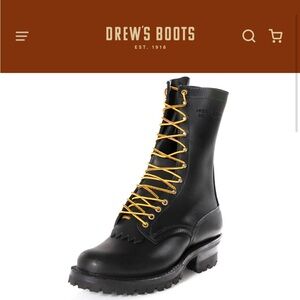 Vintage Drew’s Boots Men’s Wildlander - Wildland Heavy Duty Leather Firefighting